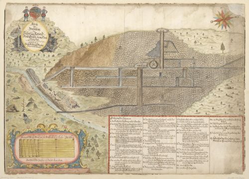 Riss der Grube Dreikönigstern 1748